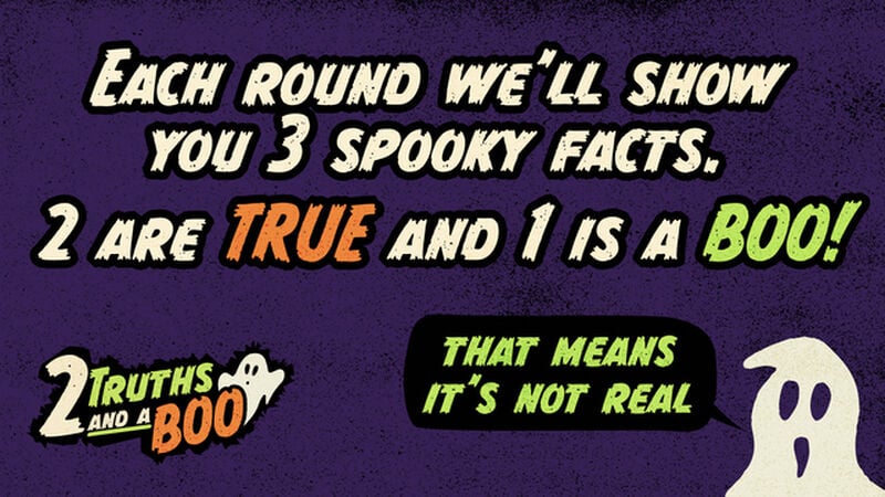 2 Truths and a Boo